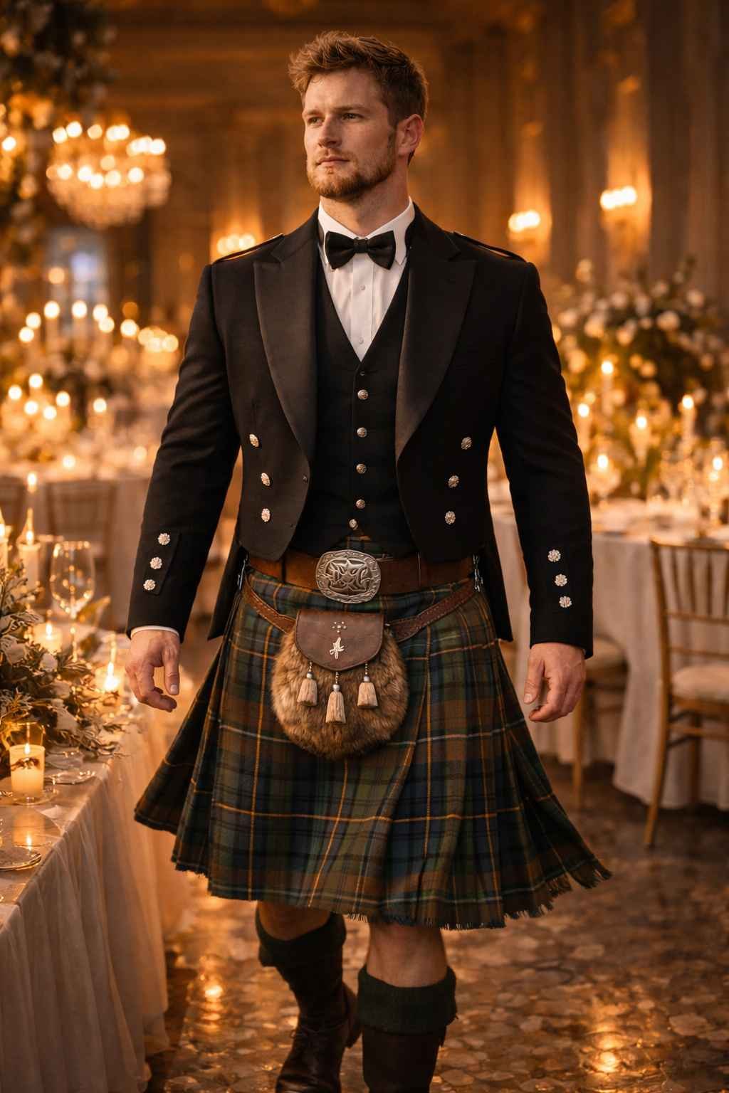 Tartan Kilt with Prince Charlie Jacket