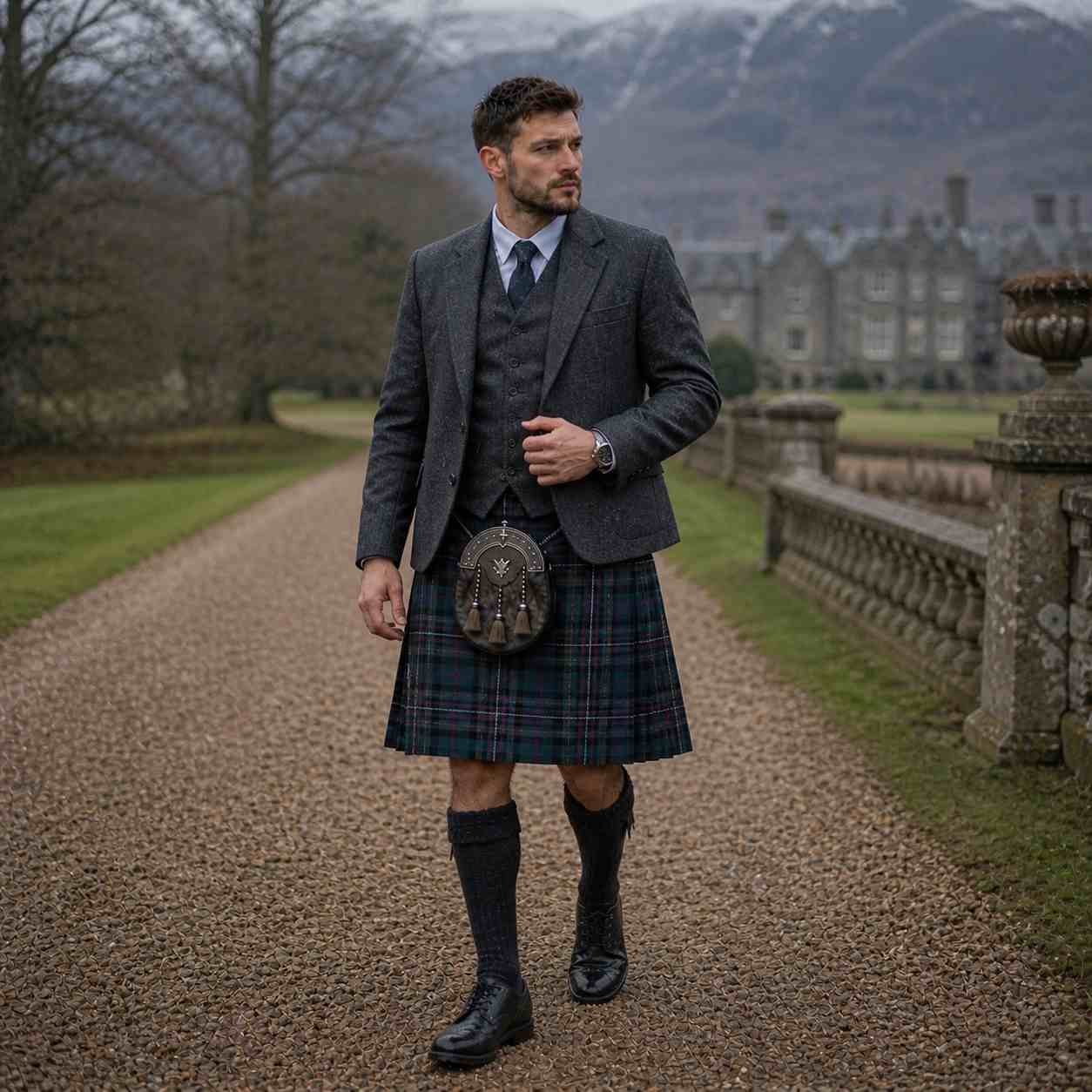 Tartan Kilt with Argyll Jacket