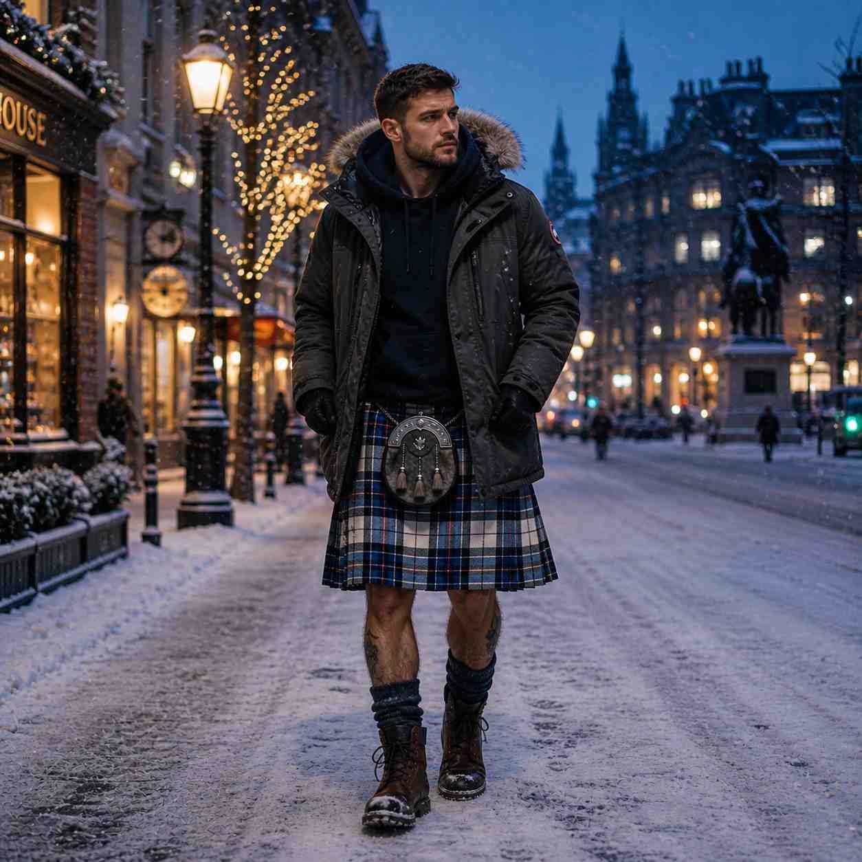 Tartan Kilt with Parka (Cold Regions)